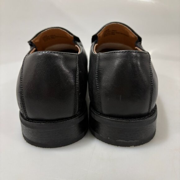 Joseph Abboud 9.5 Black Leather Slip-On Loafers Shoes